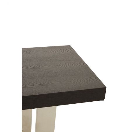 Brabant Console Table Retro Furniture &pound;1,215.00 Hallway Elm Stainless Steel product_features