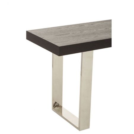 Brabant Console Table Retro Furniture &pound;1,215.00 Hallway Elm Stainless Steel product_features