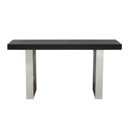 Brabant Console Table Retro Furniture &pound;1,215.00 Hallway Elm Stainless Steel product_features