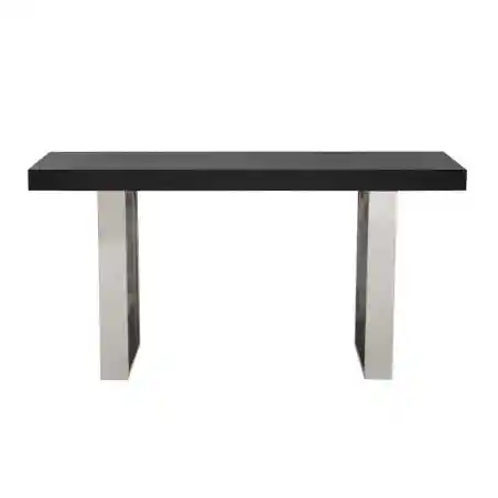 Brabant Console Table Retro Furniture &pound;1,215.00 Hallway Elm Stainless Steel product_features