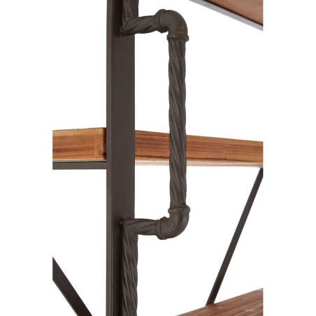 Farnham Shelf Unit Retro Furniture £1,031.00 All Rooms Fir Wood Iron product_features