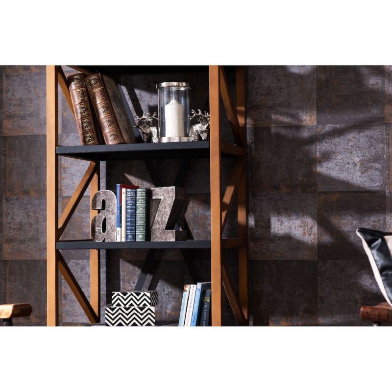 Tower Bookcase Retro Furniture £779.00 All Rooms Fir Wood Iron product_features