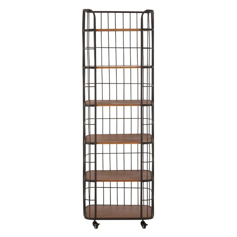 Warehouse Trolley Shelf Unit Retro Furniture £660.00 All Rooms Fir Wood Iron product_features