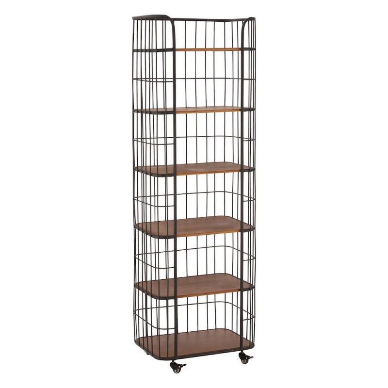 Warehouse Trolley Shelf Unit Retro Furniture £660.00 All Rooms Fir Wood Iron product_features