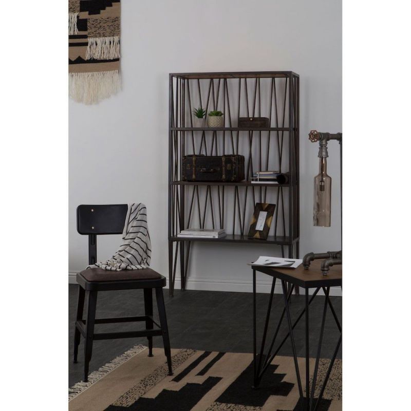 Factory Shelf Unit Storage £550.00 All Rooms Fir Wood Iron product_features