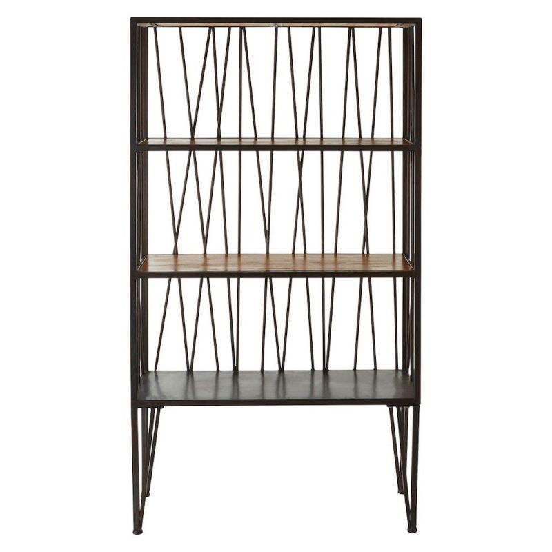 Factory Shelf Unit Storage £550.00 All Rooms Fir Wood Iron product_features
