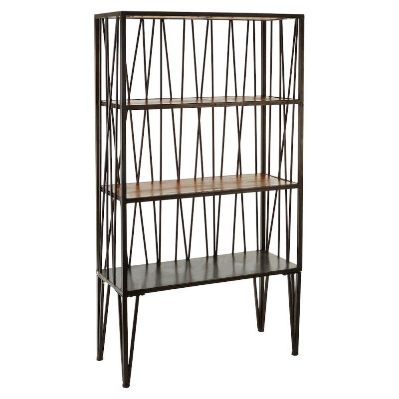 Factory Shelf Unit Storage £550.00 All Rooms Fir Wood Iron product_features