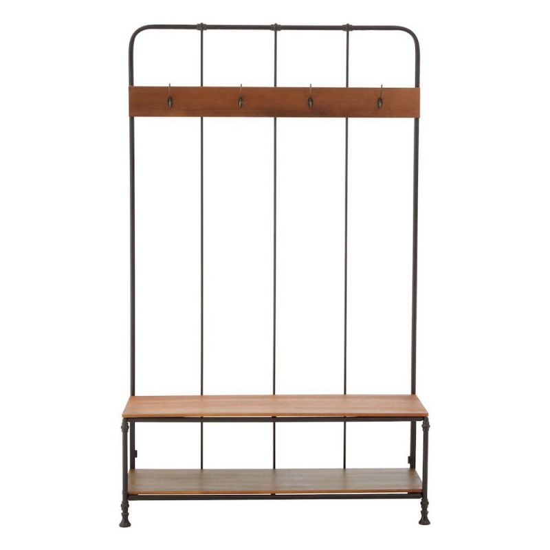Factory Coat Rack With Bench Retro Furniture £650.00 Entrance Hall Fir Wood Iron product_features