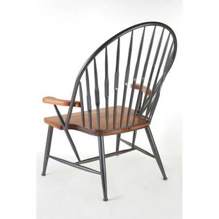 Factory Armchair Retro Furniture &pound;665.00 All Rooms Walnut Iron product_features
