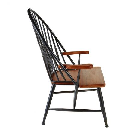 Factory Armchair Retro Furniture &pound;665.00 All Rooms Walnut Iron product_features