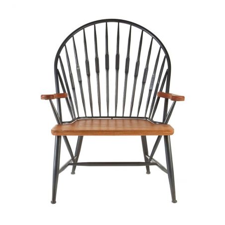 Factory Armchair Retro Furniture &pound;665.00 All Rooms Walnut Iron product_features