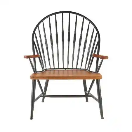 Factory Armchair Retro Furniture &pound;665.00 All Rooms Walnut Iron product_features