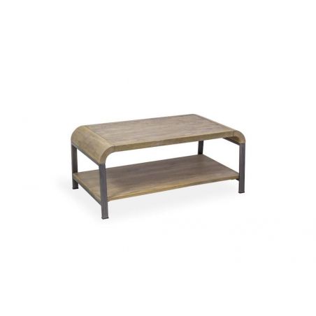 Radius Coffee Table Side Tables & Coffee Tables £316.00 Living Room Mango Wood Steel product_features