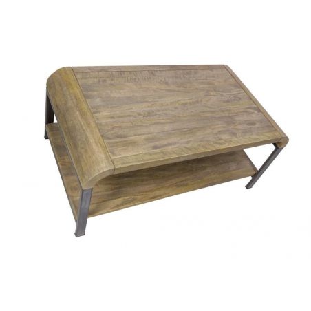 Radius Coffee Table Side Tables & Coffee Tables £316.00 Living Room Mango Wood Steel product_features