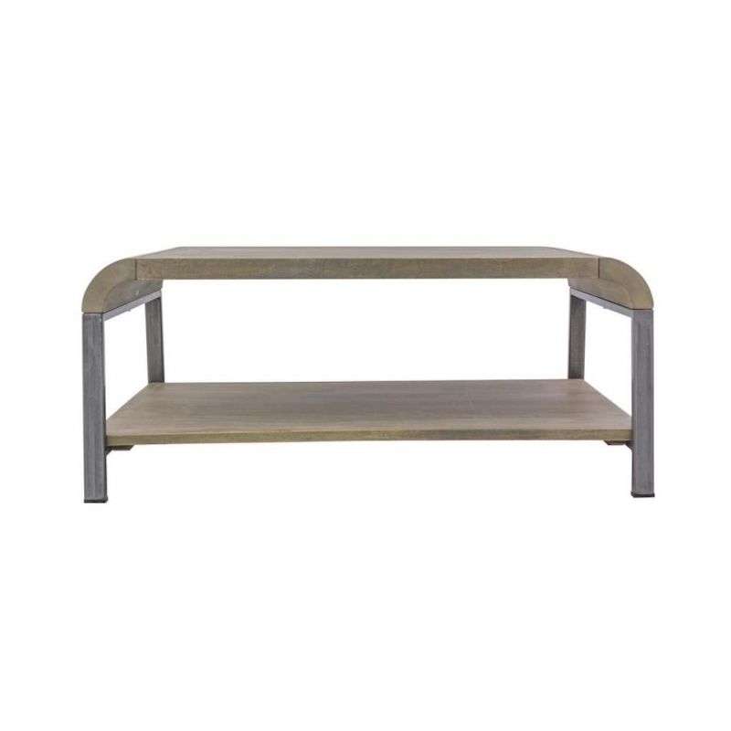 Radius Coffee Table Side Tables & Coffee Tables £316.00 Living Room Mango Wood Steel product_features