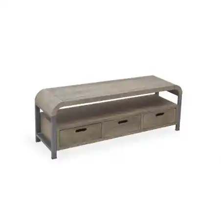 Radius TV Unit TV Units £458.00 Living Room Mango Wood Steel product_features