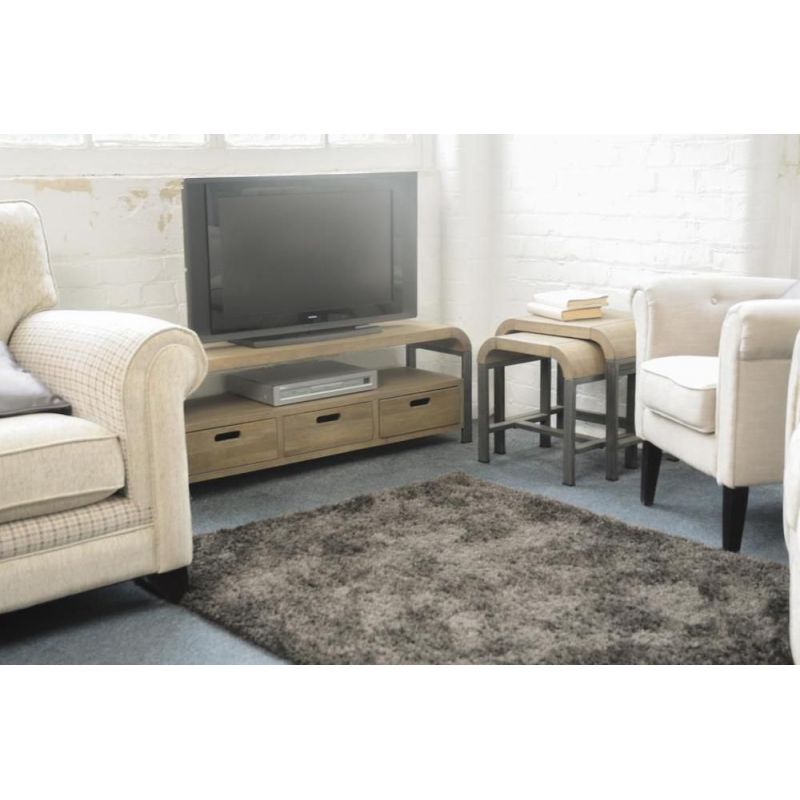Radius TV Unit TV Units £458.00 Living Room Mango Wood Steel product_features