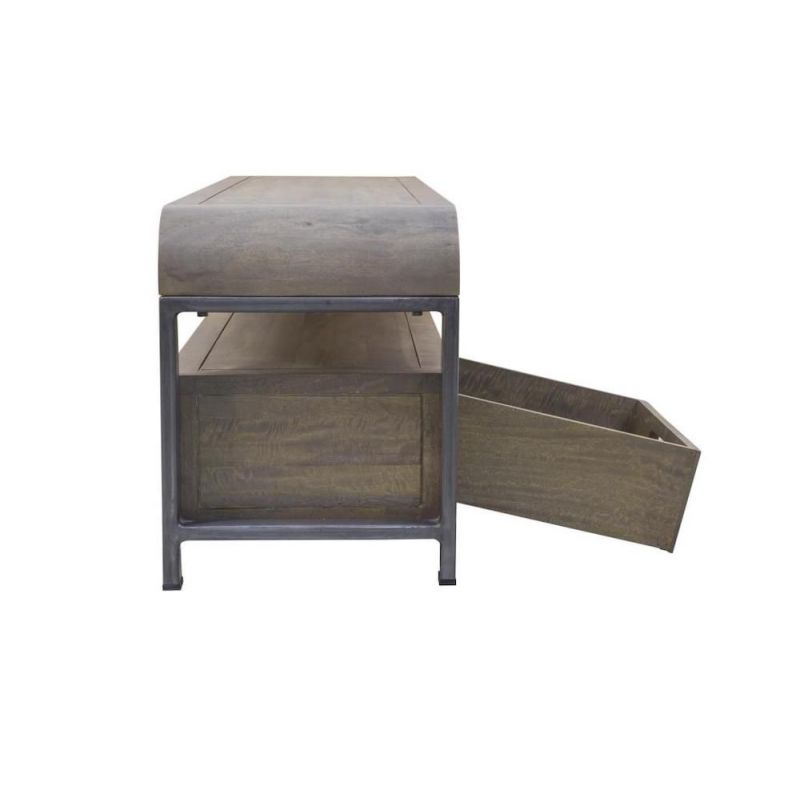 Radius TV Unit TV Units £458.00 Living Room Mango Wood Steel product_features