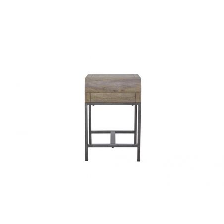 Radius Side Table Side Tables & Coffee Tables £257.00 All Rooms Mango Wood Steel product_features