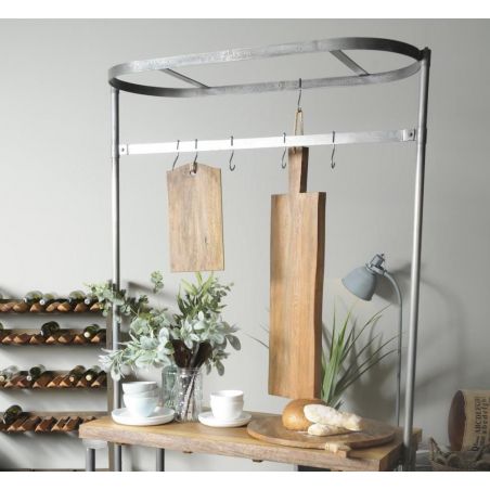 Factory Kitchen Island Storage &pound;1,238.00 Kitchen Diner Mango Wood Steel product_features