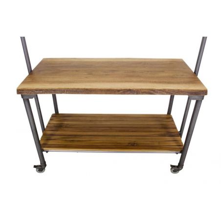 Factory Kitchen Island Storage &pound;1,238.00 Kitchen Diner Mango Wood Steel product_features