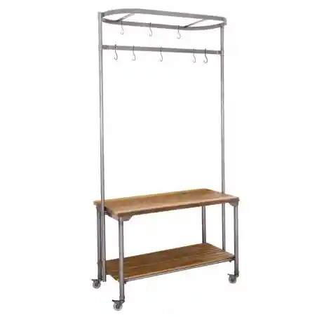 Factory Kitchen Island Storage &pound;1,238.00 Kitchen Diner Mango Wood Steel product_features