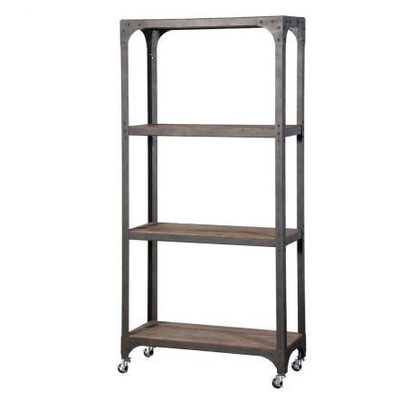 Loft Industrial Shelf Unit Retro Furniture &pound;394.00 All Rooms Fir Wood Iron product_features