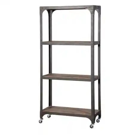 Loft Industrial Shelf Unit Retro Furniture &pound;394.00 All Rooms Fir Wood Iron product_features