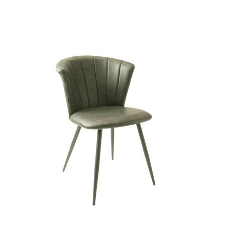 Green Leather Dining Chairs Set Smithers Industrial Furniture &pound;399.00 All Rooms Steel product_features