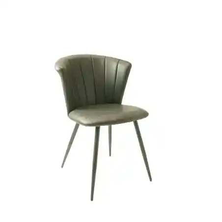 Green Leather Dining Chairs Set Smithers Industrial Furniture &pound;399.00 All Rooms Steel product_features