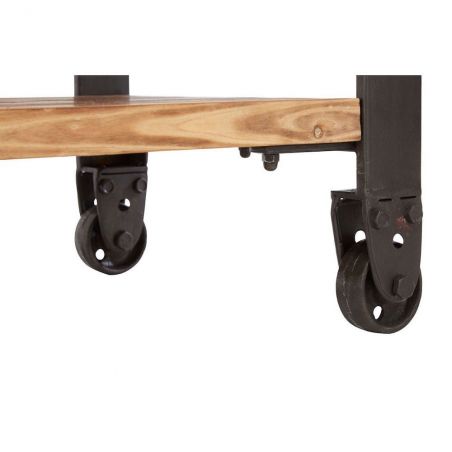 Factory Console Table Console Tables £739.00 Hallway Fir Wood Iron product_features