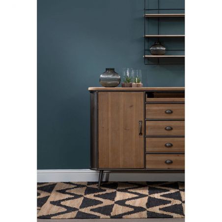 Factory Buffet Sideboard Cabinets & Sideboards £779.00 Dining Room Fir Wood Steel product_features