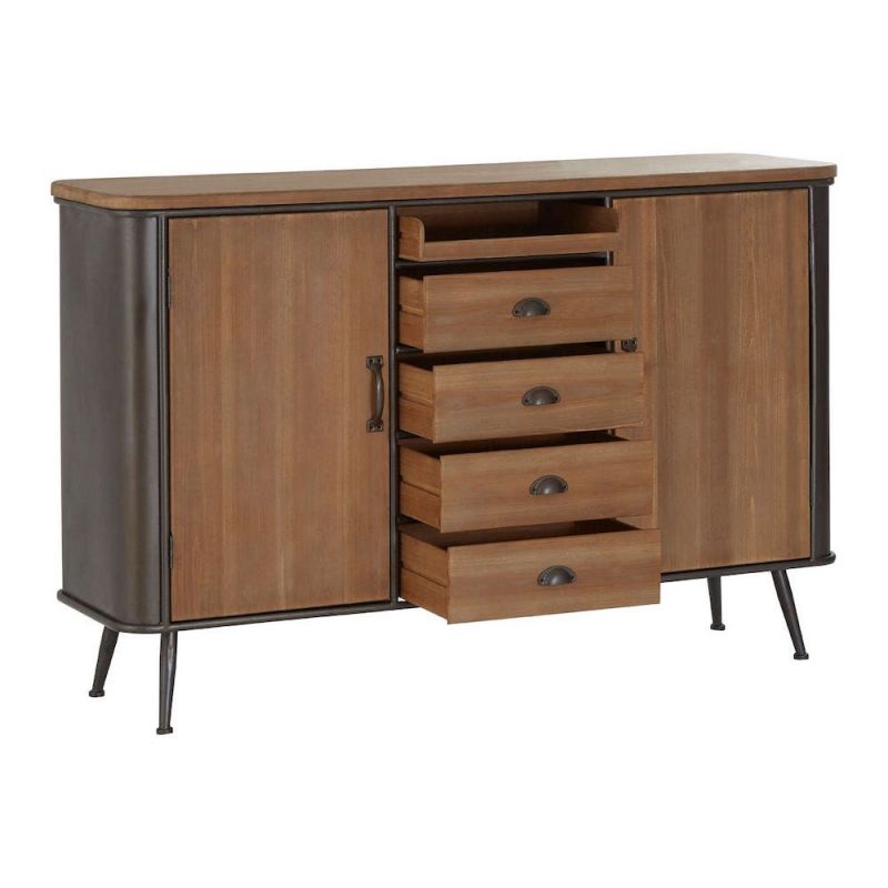 Factory Buffet Sideboard Cabinets & Sideboards £779.00 Dining Room Fir Wood Steel product_features