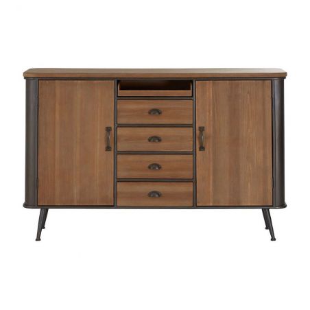 Factory Buffet Sideboard Cabinets & Sideboards £779.00 Dining Room Fir Wood Steel product_features
