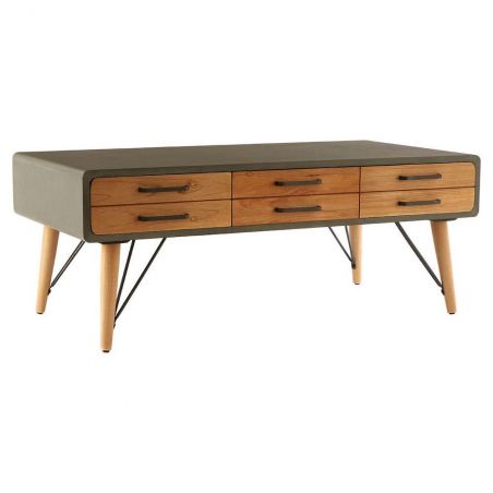 Tribeca Coffee Table Side Tables & Coffee Tables &pound;380.00 Reception Room Fir Wood Steel product_features