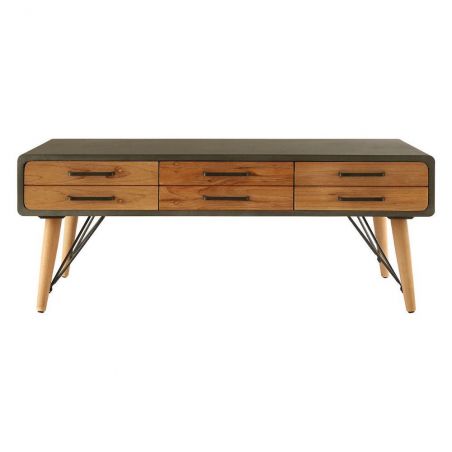 Tribeca Coffee Table Side Tables & Coffee Tables &pound;380.00 Reception Room Fir Wood Steel product_features