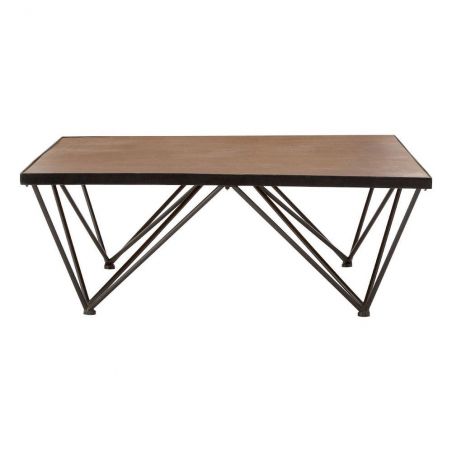 Zig Zag Coffee Table Side Tables & Coffee Tables &pound;390.00 Reception Room Fir Wood Steel product_features