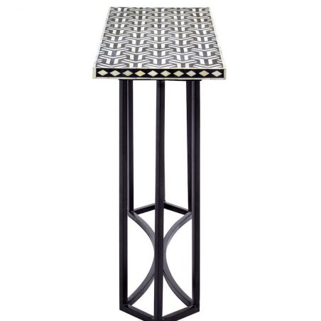 Boho Console Table Console Tables £637.00 Hallway Sheesham Steel product_features