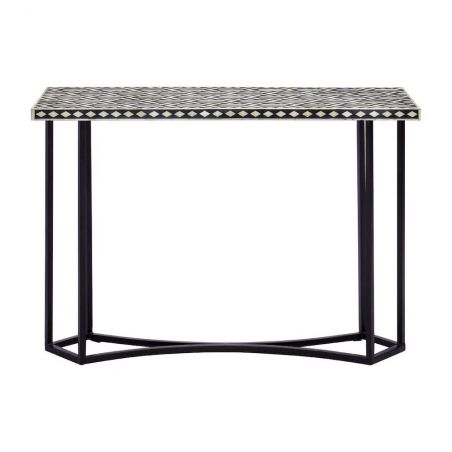 Boho Console Table Console Tables £637.00 Hallway Sheesham Steel product_features