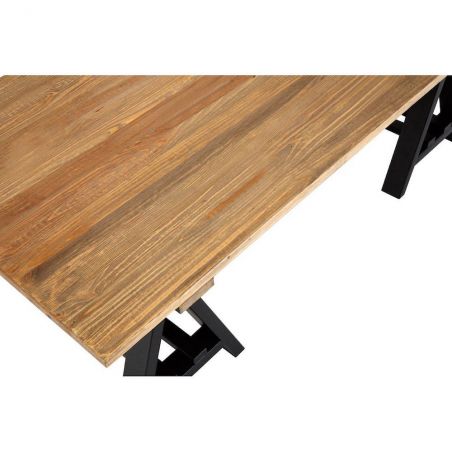 Trestle Coffee Table Industrial Furniture &pound;912.00 Reception Room Pine Wood Iron product_features