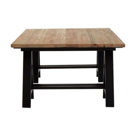Trestle Coffee Table Industrial Furniture &pound;912.00 Reception Room Pine Wood Iron product_features
