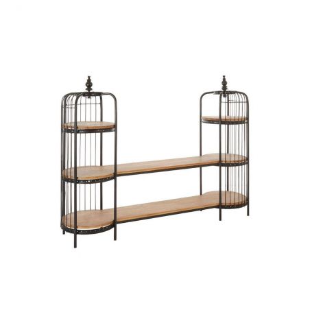 Belsize Long Shelf Unit Storage &pound;1,604.00 All Rooms Fir Wood Iron product_features
