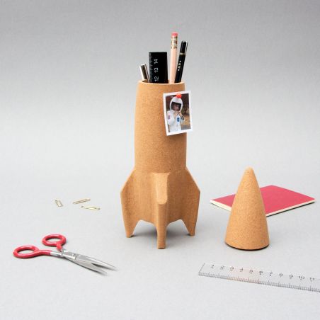 Cork Rocket Desk Tidy Retro Ornaments &pound;24.00 product_features