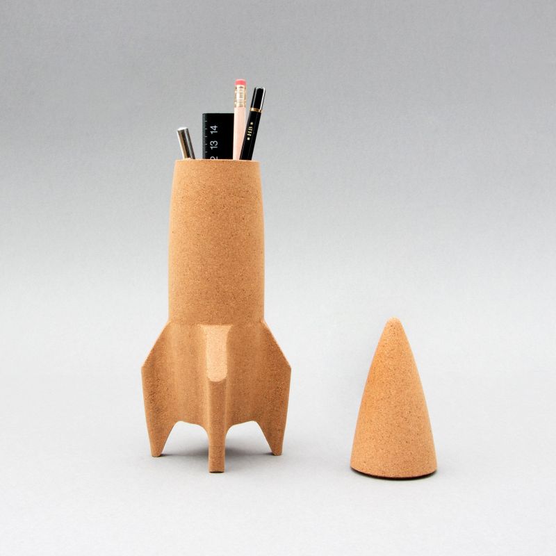 Cork Rocket Desk Tidy  Retro Ornaments £24.00      product_features