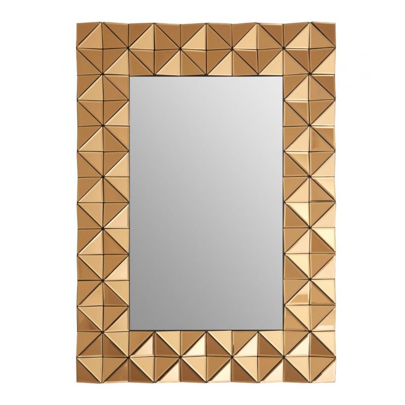 Geometric Copper Wall Mirror Smithers Archives £613.00 product_features