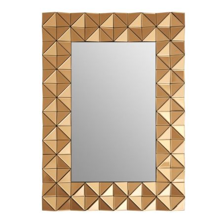 Geometric Copper Wall Mirror Smithers Archives £613.00 product_features