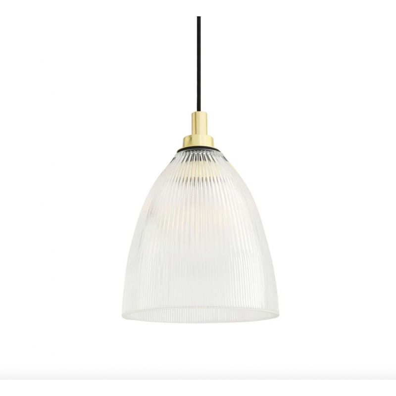 Ribbed Glass Pendant Light Smithers Archives £275.00 All Rooms Iron product_features
