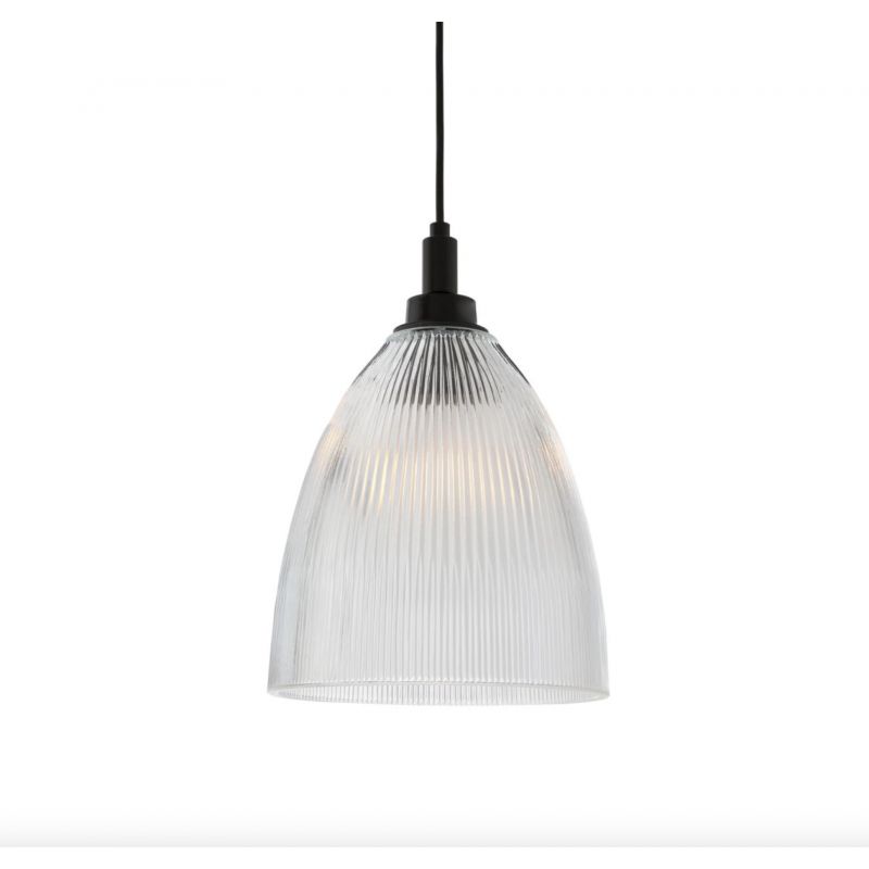 Ribbed Glass Pendant Light Smithers Archives £275.00 All Rooms Iron product_features