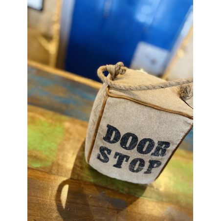 Canvas & Leather Heavy Door Stop Smithers Gifts &pound;50.00 product_features