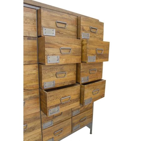 Apothecary Cabinet Smithers Wooden Chest of Drawers £1,450.00 Entrance Hall Mango Wood Iron product_features